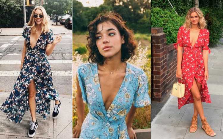 Wrap dress is one of the light clothing trends for summer 2019