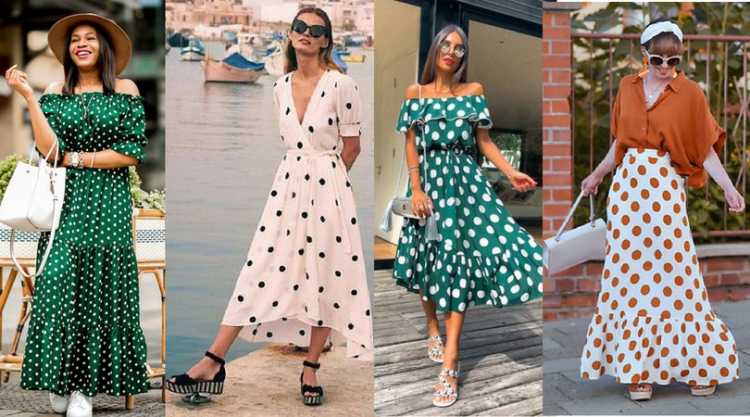 Fluid looks with polka dot print are one of the light clothing trends for summer 2019