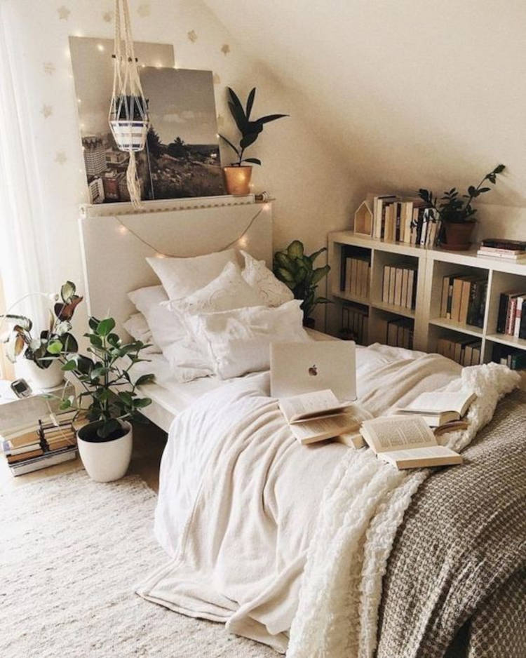 Tumblr room with book corner.