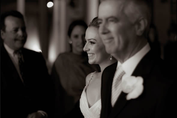 photo of the bride with her father for the wedding album