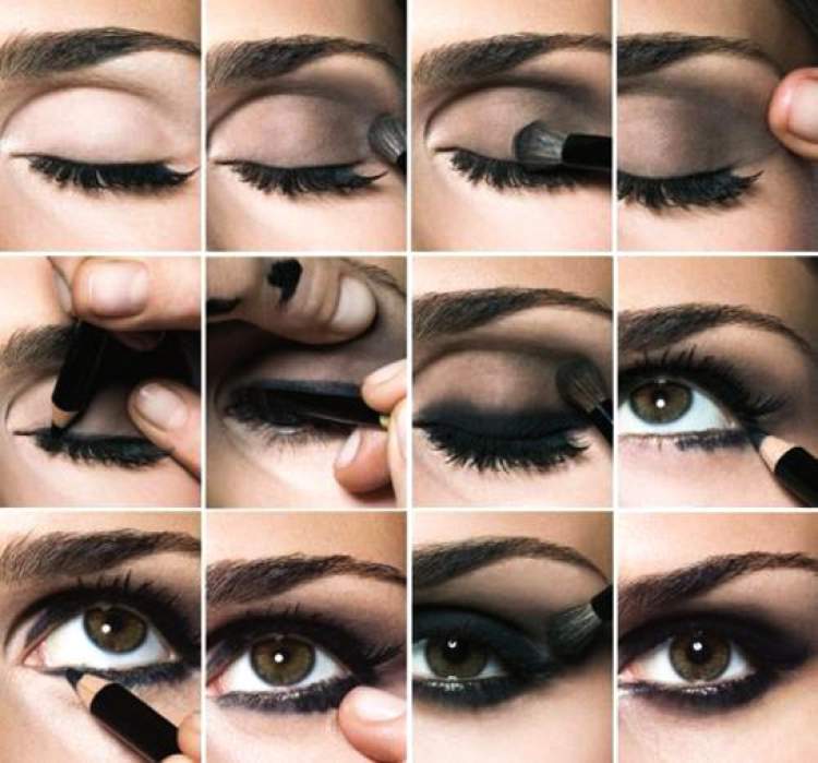 See how to do a black smoky eye step by step