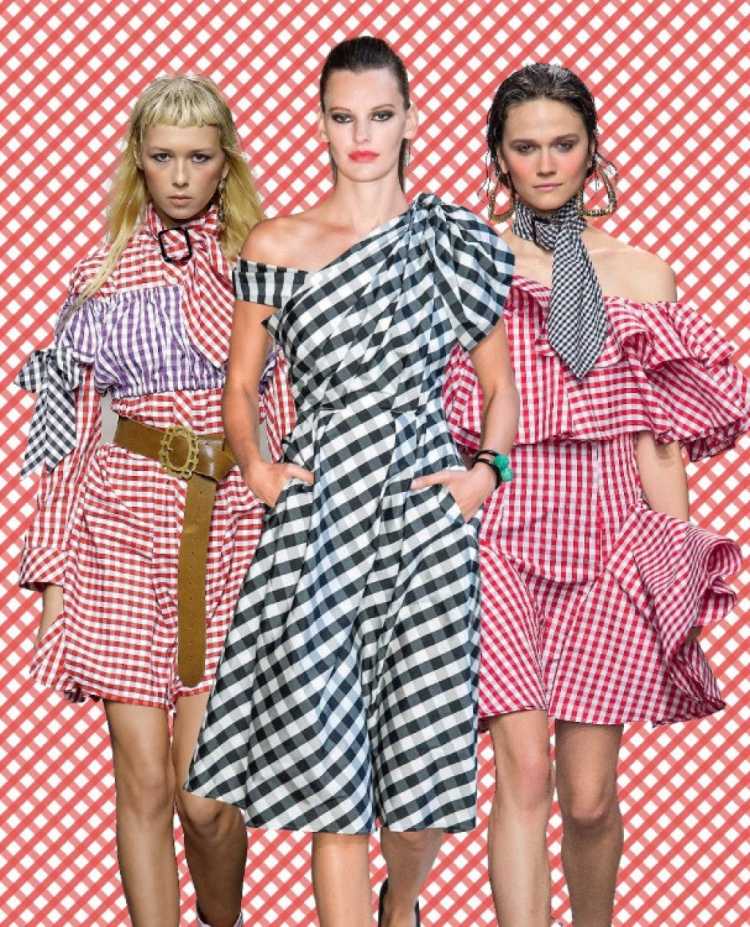 Vichy print is one of the summer 2019 fashion trends