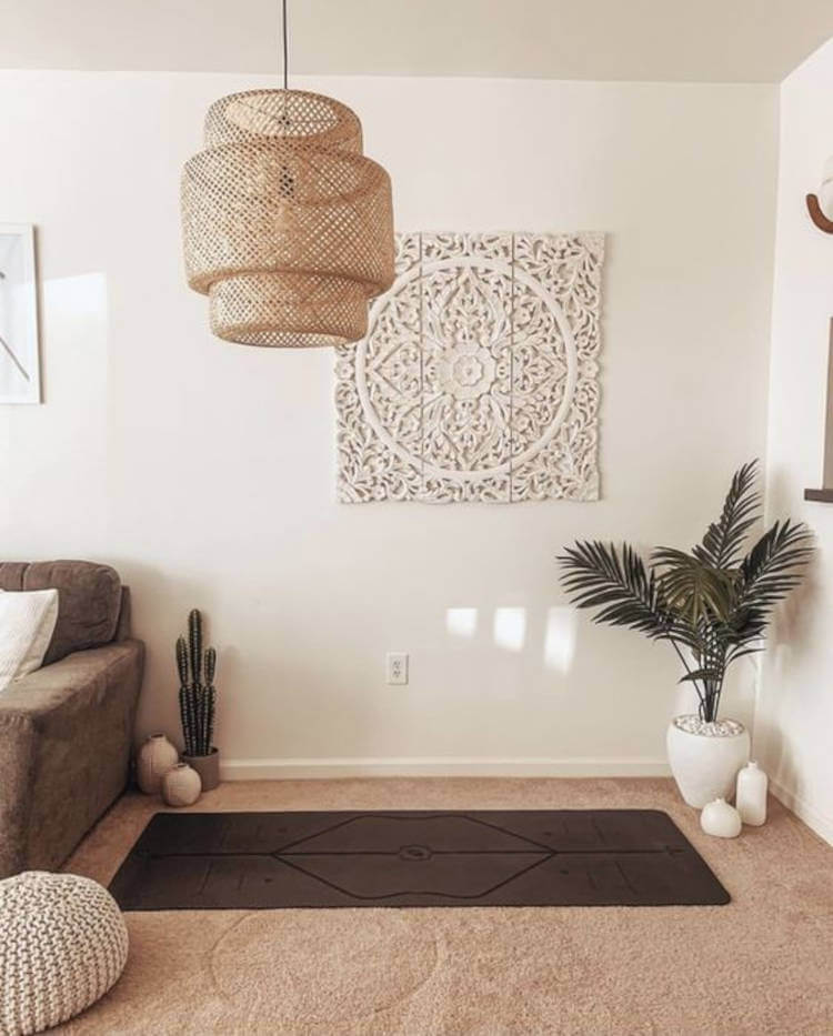 Zen corner in the living room.