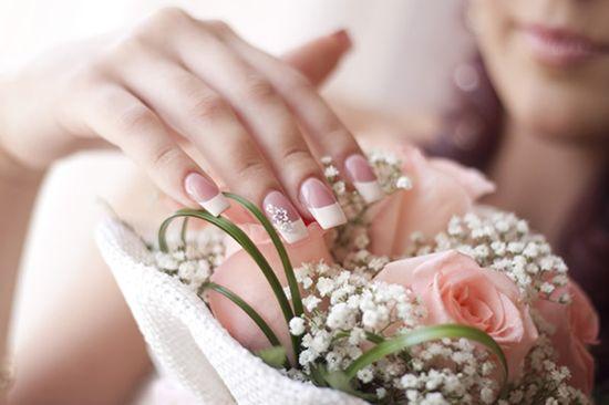 brides hands