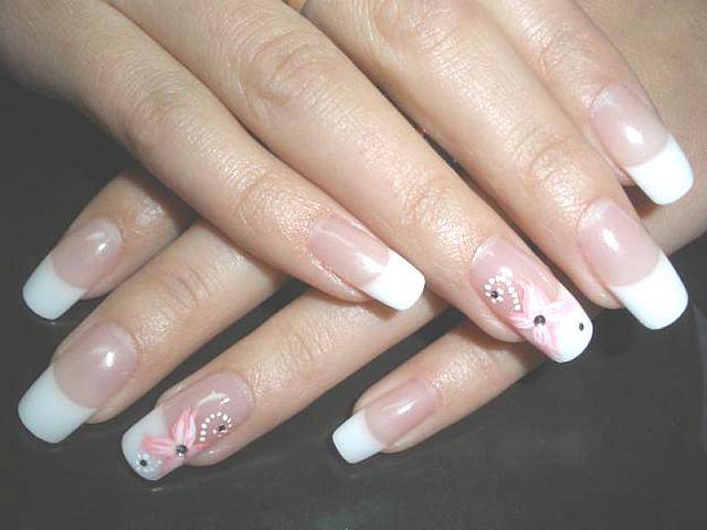 decorated nails for brides