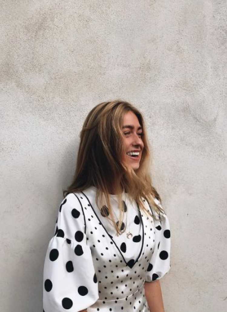 Polka dot print look