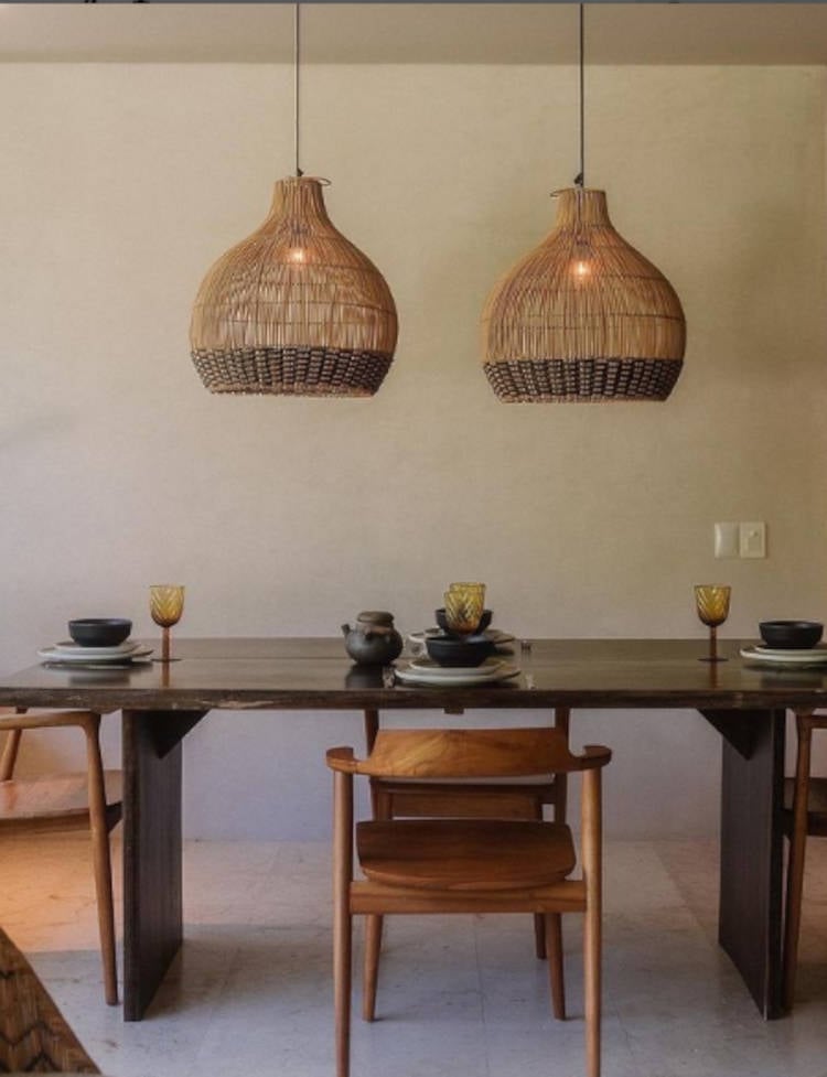 Dining room with functional design.