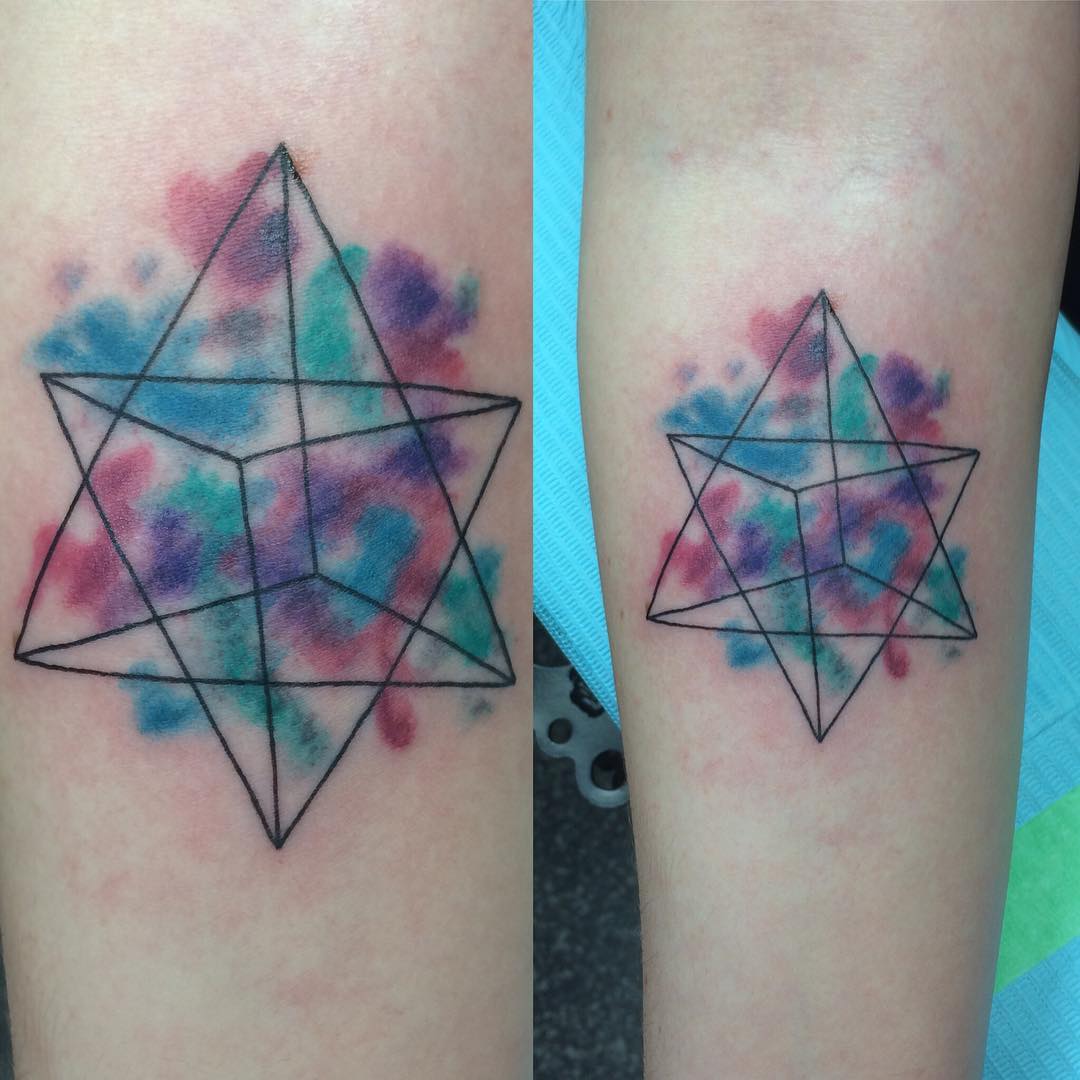 What is geometric tattoo?  60 inspirations that you will love