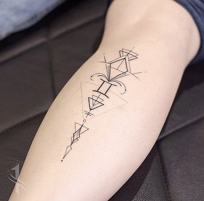 What is geometric tattoo?  60 inspirations that you will love