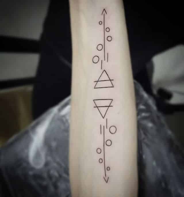 What is geometric tattoo?  60 inspirations that you will love