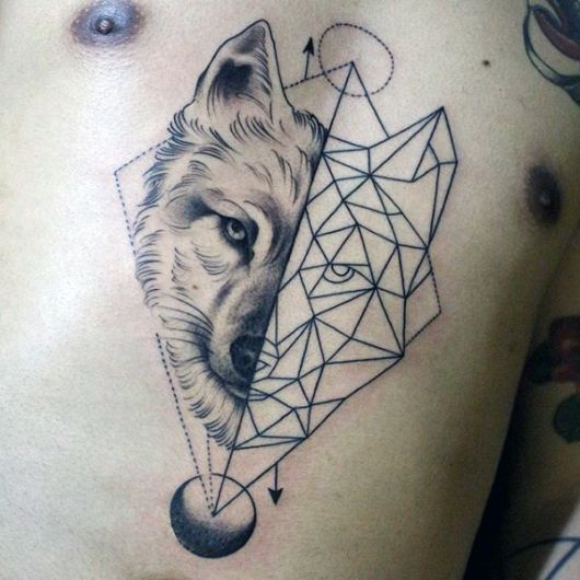 What is geometric tattoo?  60 inspirations that you will love