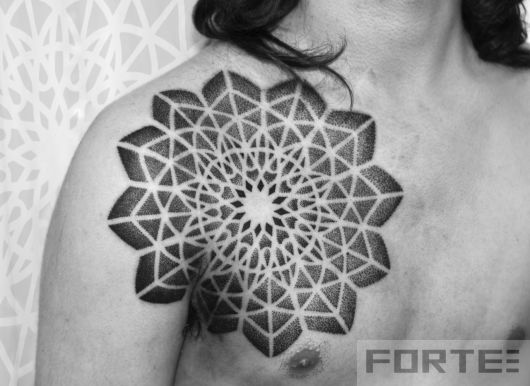 What is geometric tattoo?  60 inspirations that you will love