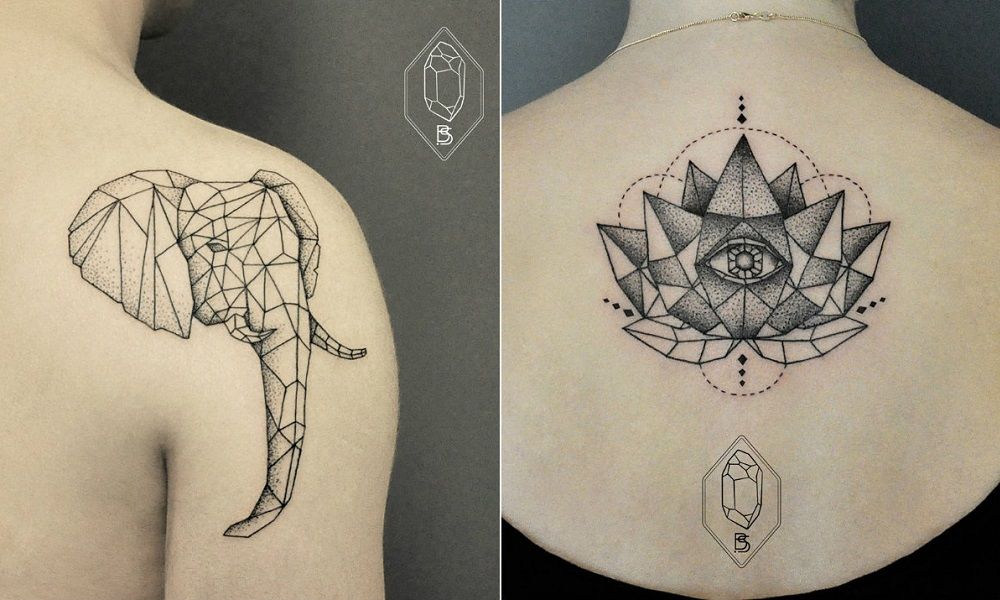 O que é tatuagem geométrica? 60 inspirações que você vai amar