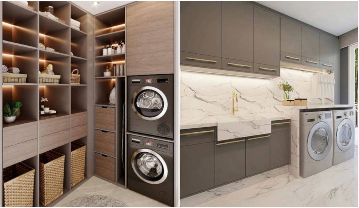 Luxury laundry room: how to decorate the laundry area