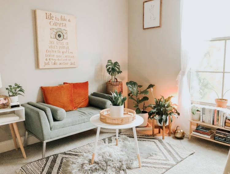 small room in a rented apartment