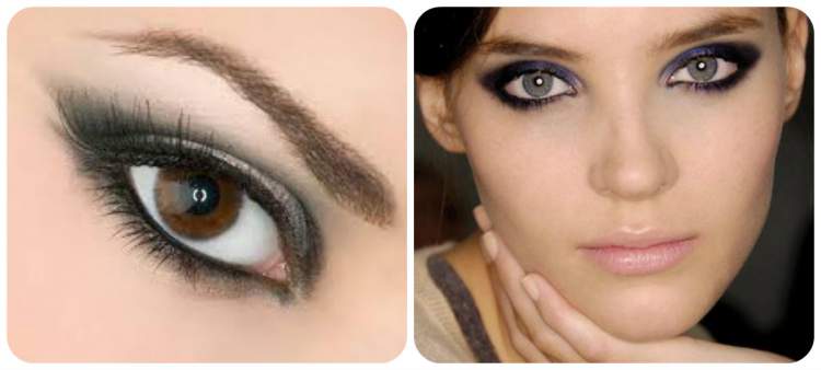 makeup trick to make your eyes smaller