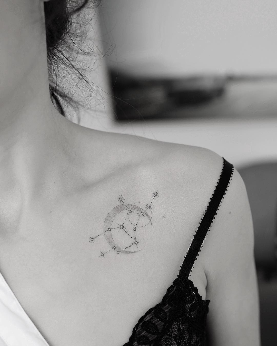 Pointillism tattoo: 70 delicate inspirations to inspire you