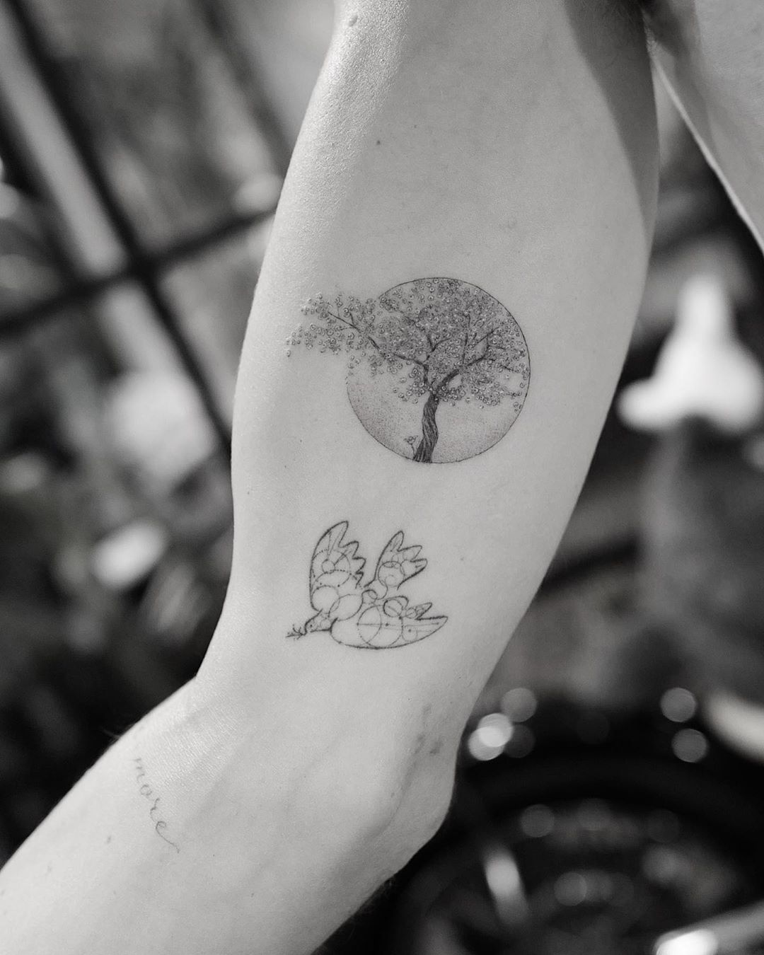 Pointillism tattoo: 70 delicate inspirations to inspire you