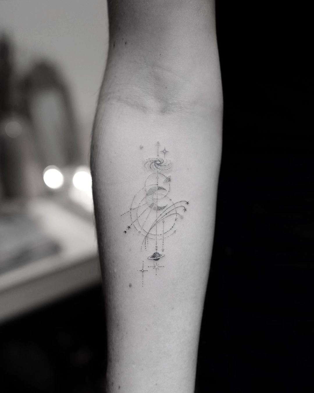 Pointillism tattoo: 70 delicate inspirations to inspire you