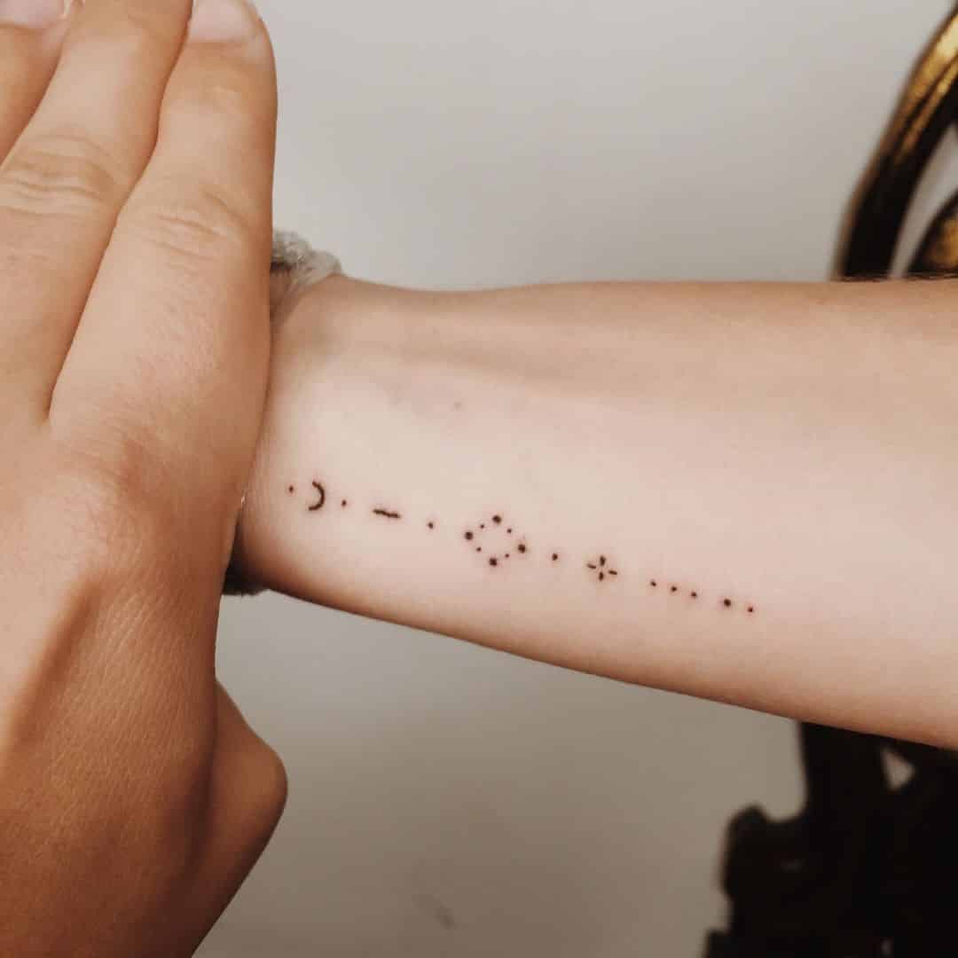 Pointillism tattoo: 70 delicate inspirations to inspire you