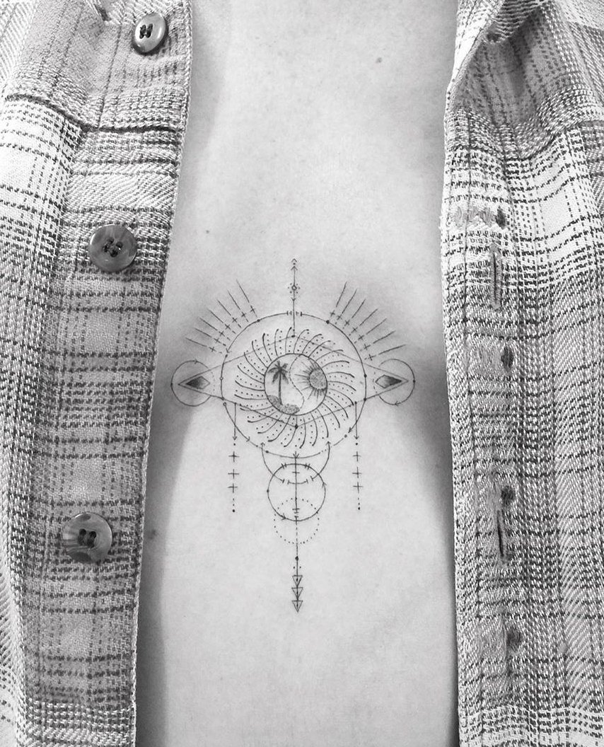 Pointillism tattoo: 70 delicate inspirations to inspire you