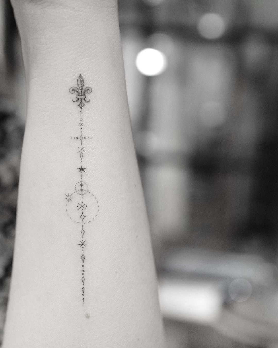 Pointillism tattoo: 70 delicate inspirations to inspire you