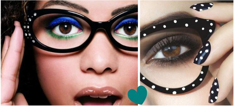 makeup trick for those who wear glasses