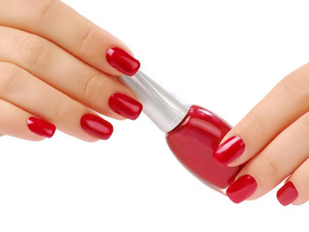 Red nail polish