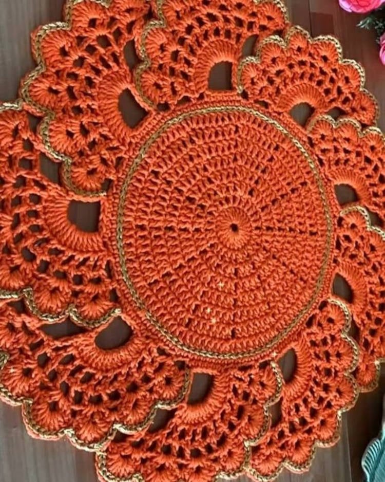 Crochet orange.