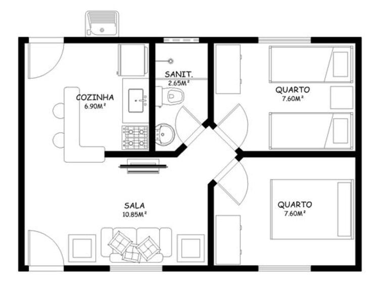 Simple house plan.