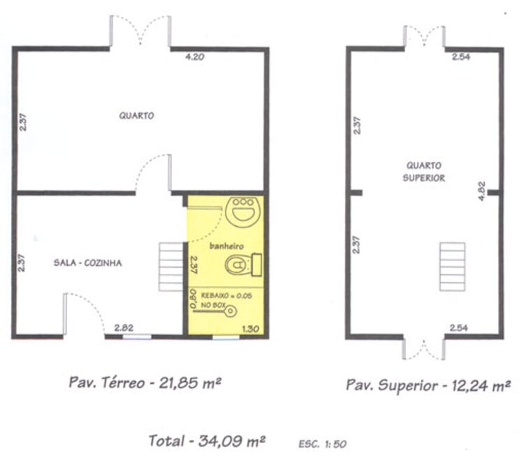 Excessive chalet floor plan.