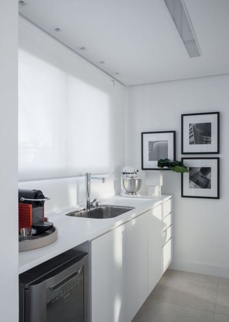 White kitchen.