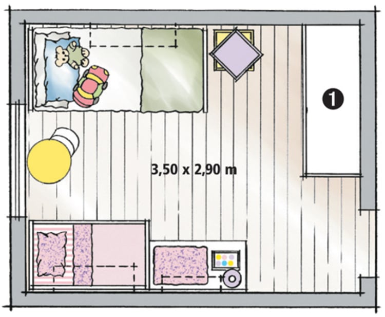 Children's room plan. 