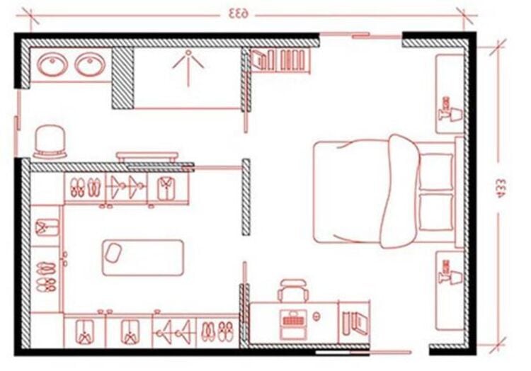 Environment with two doors.