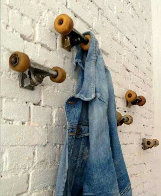 Skateboard rack.