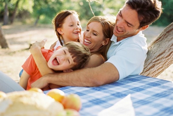 happy family in good marriage