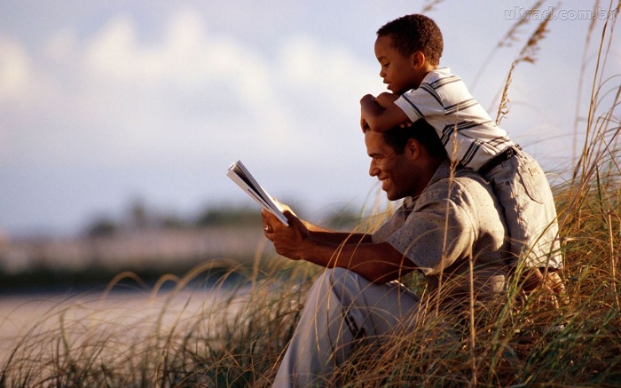 father with son in good marriage