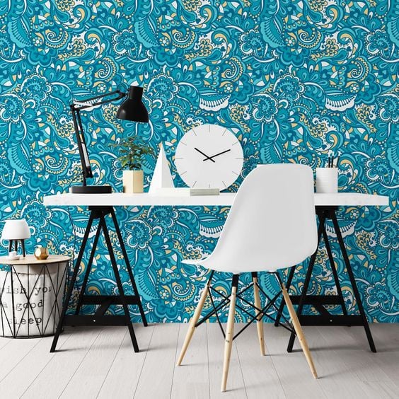 Zodiac home decoration with wallpaper.