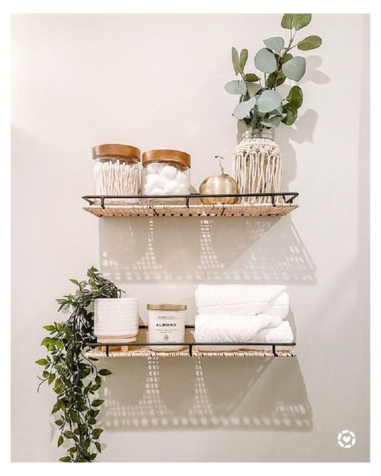 Cheap bathroom shelf.