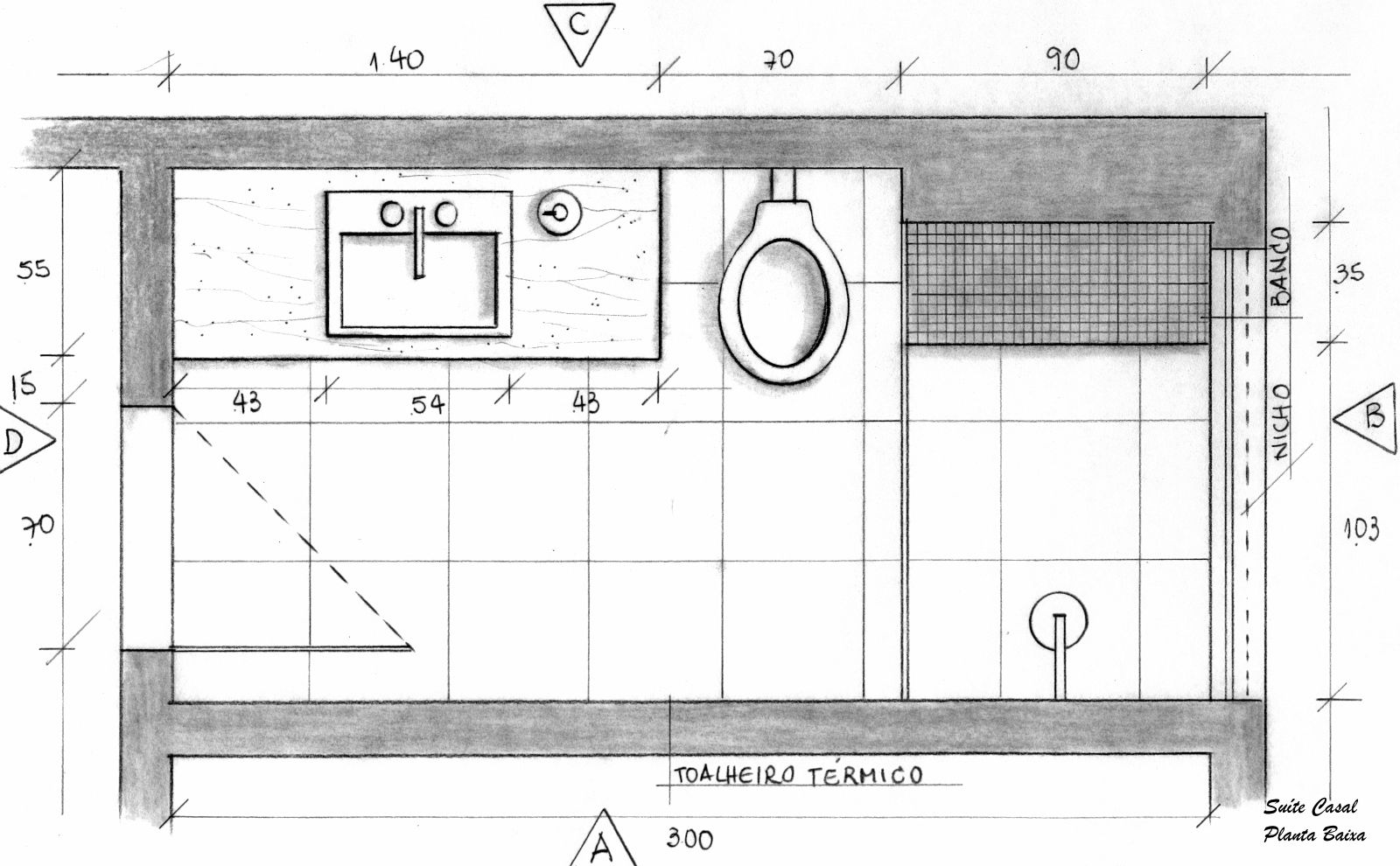 Bathroom floor plan: 9 models to inspire you