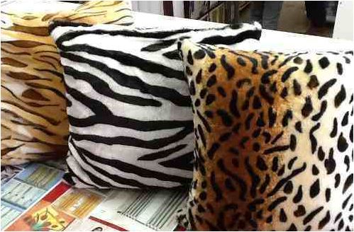 Fabrics that imitate animal skin make home decor tacky