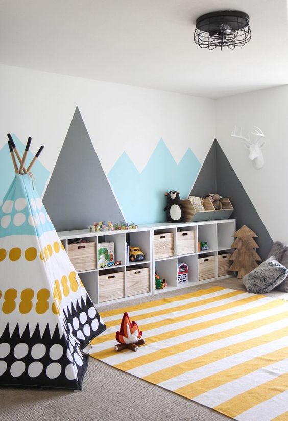 Clutter-free children's room.