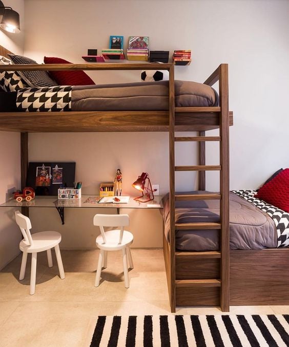 Children's bunk bed.