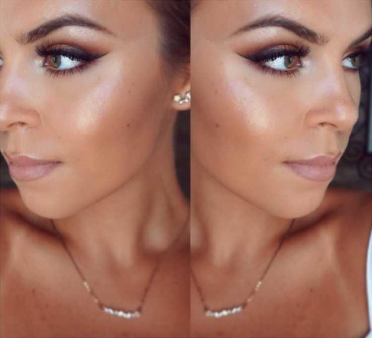 Makeup with gloss for inspiration