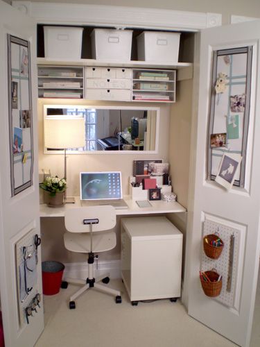 Organized white cloffice.