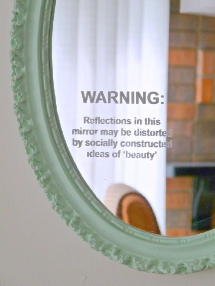 decorated mirror