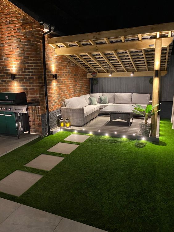 Pergola with sofa