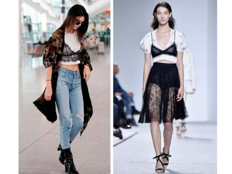 Los bralettes son una de las tendencias de moda primavera 2018