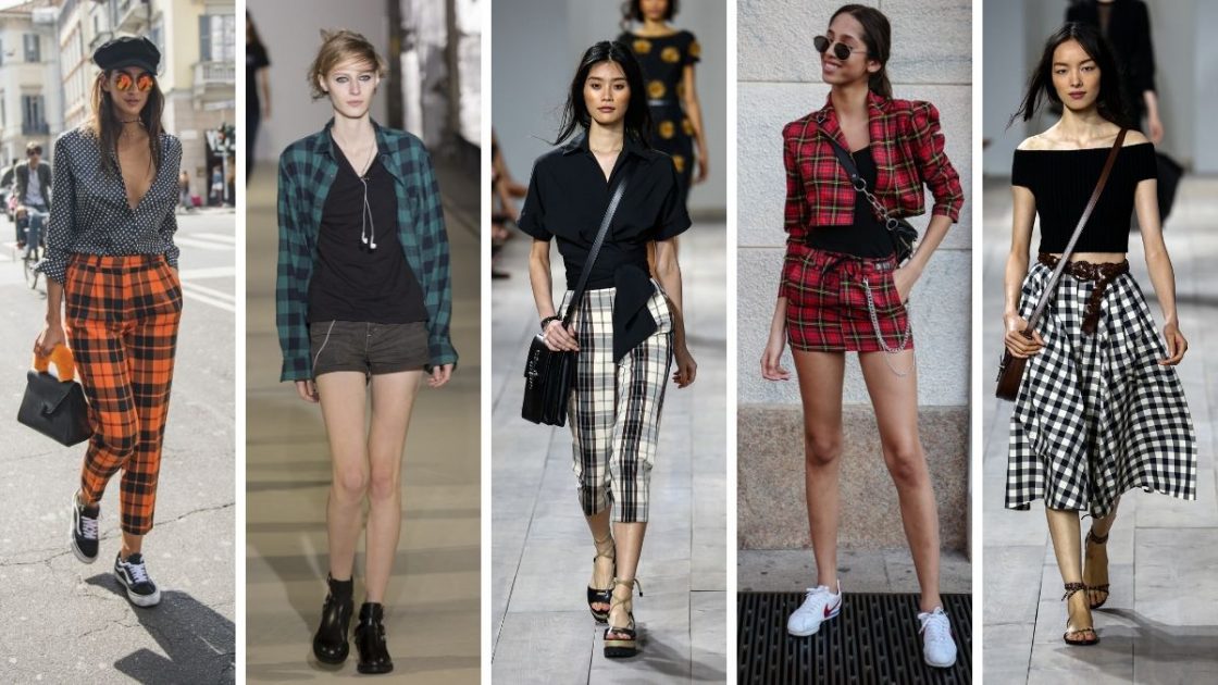 Grunge style with plaid is one of the fashion trends for spring summer 2019