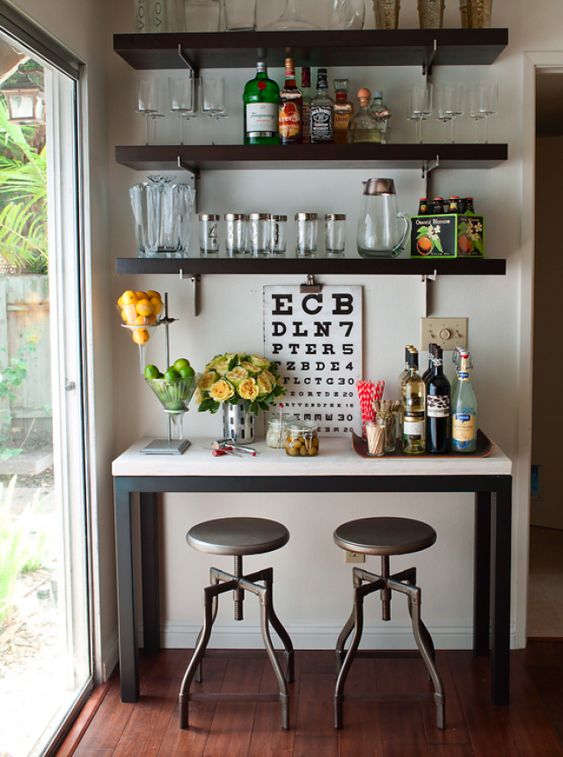 Bar with table.